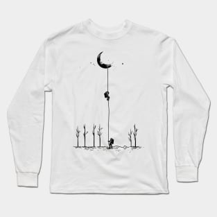 Astronaut Moon Climb Long Sleeve T-Shirt